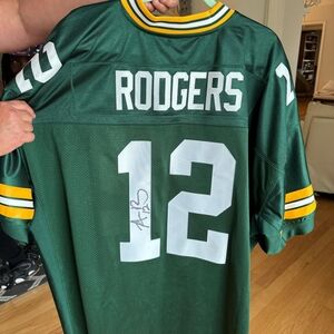 Aaron Rodgers Signed Autograph With Certification Green Bay Packers Jersey